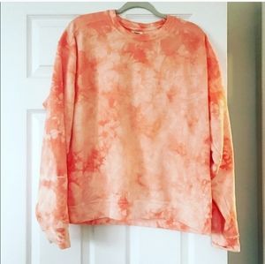 Comfort Colors Orange tie dye sweatshirt